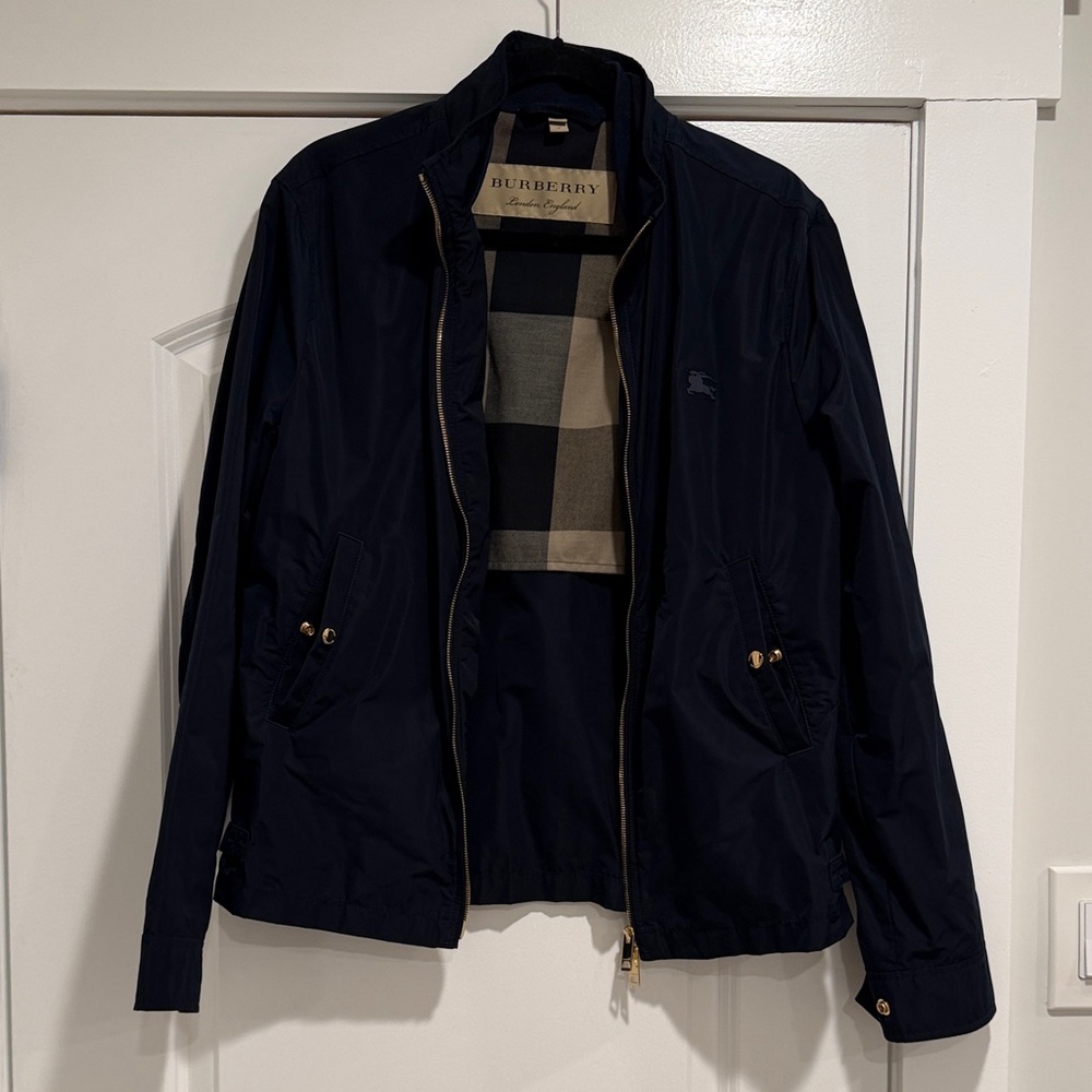 Burberry Men's Dark Blue Lightweight Jacket